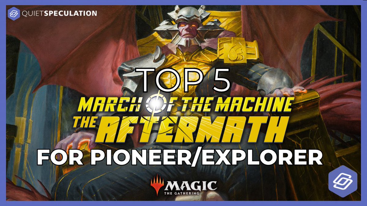 My most recent piece for <a href="/QuietSpec/">Quiet Speculation</a> is up on their website and <a href="/YouTube/">YouTube</a> channel! I go over my Top 5 cards from Aftermath for Pioneer/Explorer! 

Go check it out! 

Links in replies! ⬇️