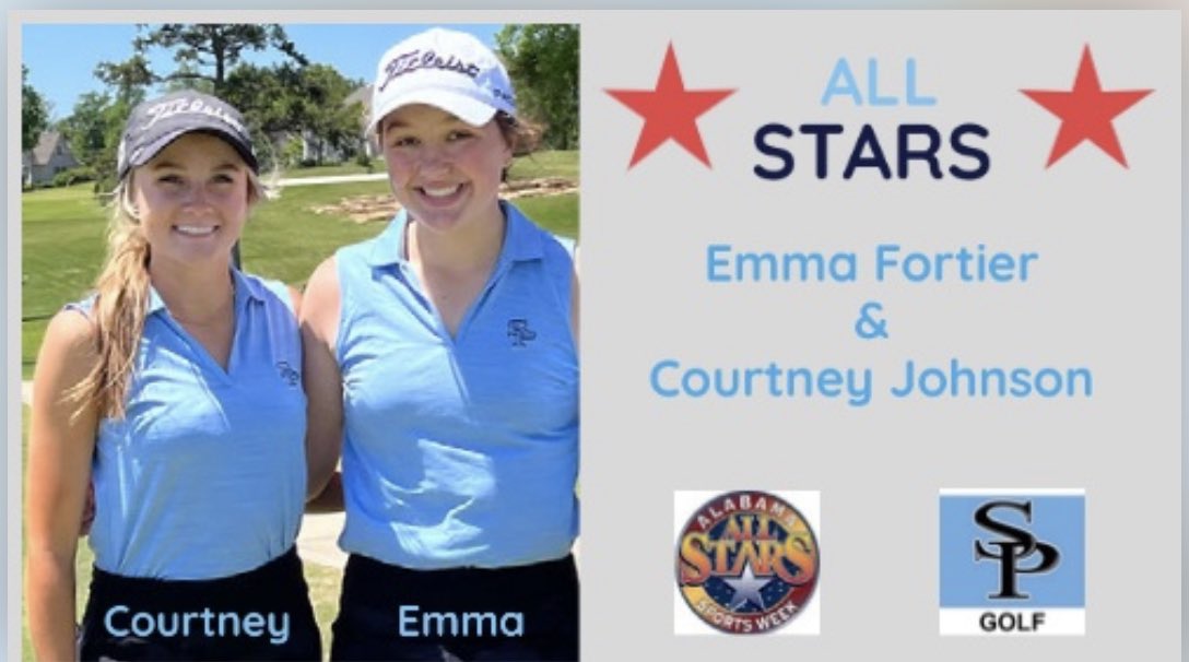 Congratulations to Emma Fortier and Courtney Johnson on being selected to the <a href="/AHSAAUpdates/">AHSAA</a> North-South All Star Competition! Way to go ladies! Go Jags! <a href="/SpainParkATH/">Spain Park Athletics</a> <a href="/AlecEtheredgeSC/">Alec Etheredge SCR</a>