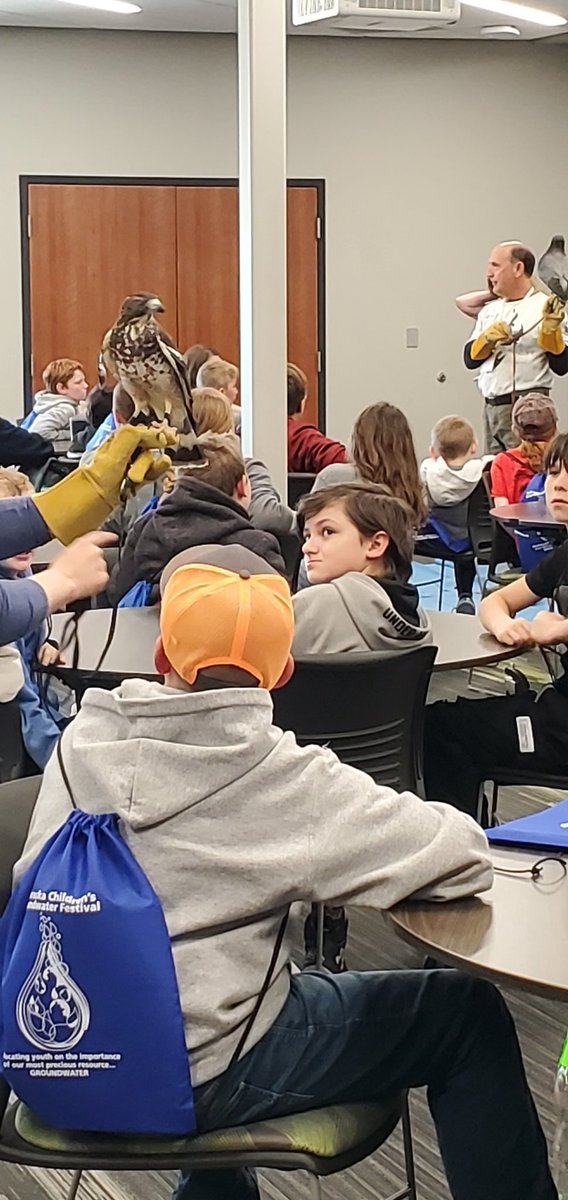Next up:  Raptor Connection!  Seeing some rescued raptors up close and learning a little about them.  <a href="/ShellCreekVikes/">LCS Shell Creek Elementary</a> #lakeviewvikes