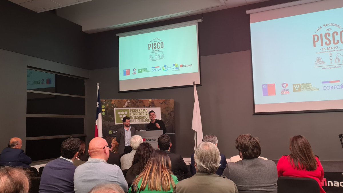 Estuvimos en la conmemoración del "Día del Pisco" ceremonia que se llevó a cabo en INACAP sede #LaSerena 
Desde #corfo apoyamos el desarrollo de la industria a través del Programa Territorial Integrado para la industria #pisquera 
<a href="/Corfo/">Corfo</a> <a href="/piscochilecl/">#PiscoChile</a> <a href="/sernaturcoquimb/">SERNATUR Coquimbo</a>