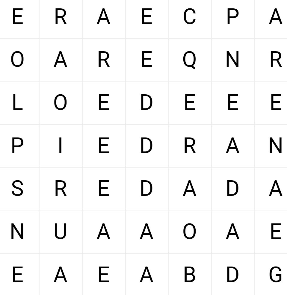 Si encuentras PIEDRA haz 🔄
Si encuentras ARENA ♥️