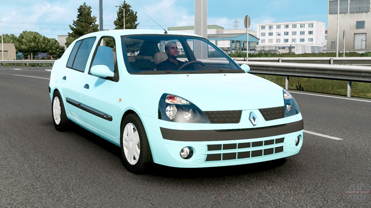 WorldOfModscom's tweet photo. Renault Clio Symbol 2003 Blizzard Blue для Euro Truck Simulator 2 https://t.co/AuKPffwsGv https://t.co/E8kOfFtmqc