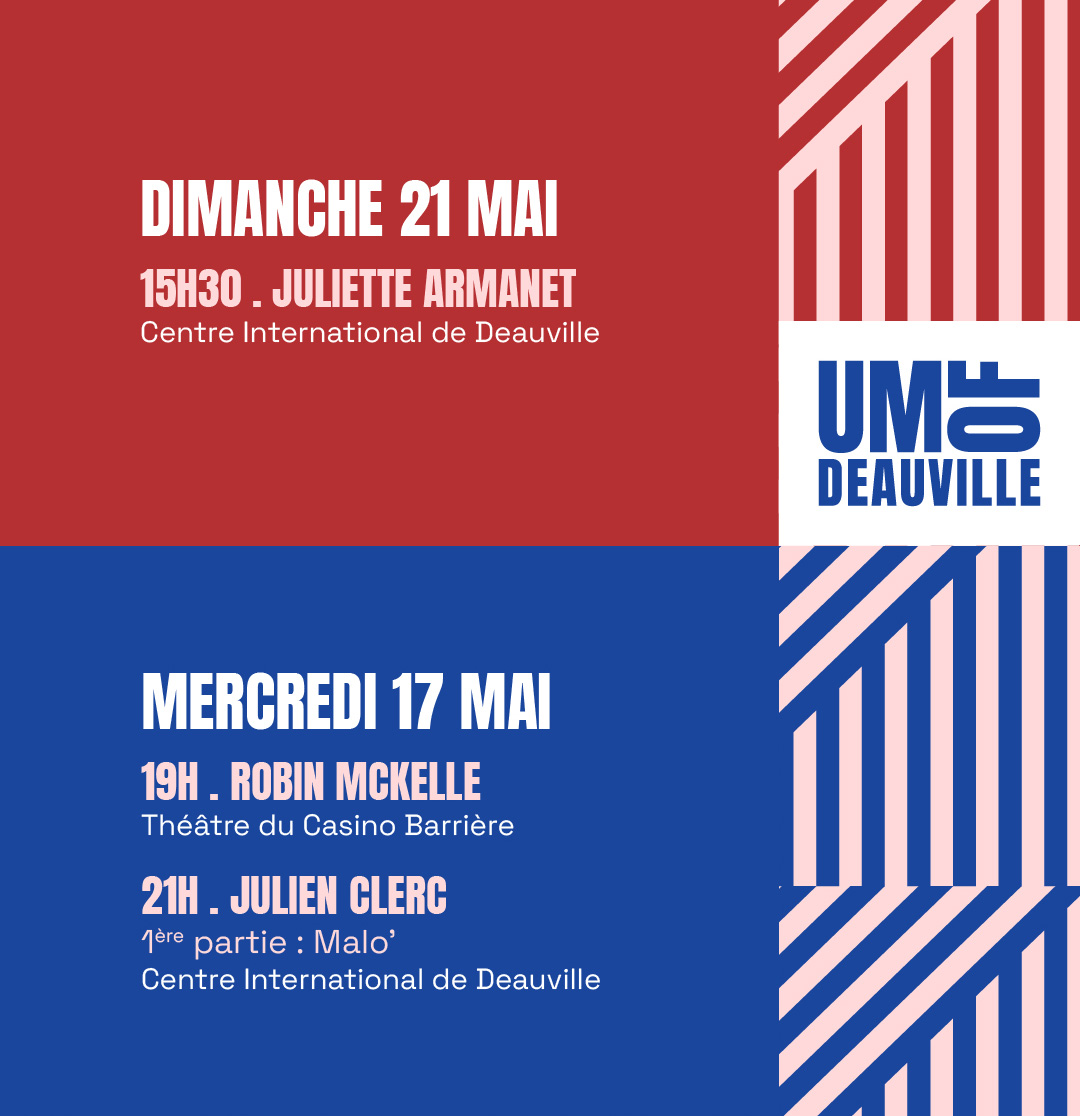 DeauvilleFr's tweet photo. UNITED MUSIC OF DEAUVILLE ça commence demain !
Voici toute la programmation, jour par jour, pour réserver les dernières places.
Pour réserver (vite certains concerts sont déjà complets) 👉 https://t.co/6zsTcMfiLB
#UMOF #UnitedMusicOfDeauville #indeauville #festivaldemusique https://t.co/NZe4aJtSVb