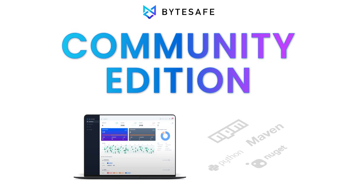 bytesafedev's tweet photo. Introducing Bytesafe's Community Edition. Secure Package management utilizing our advanced Dependency Firewall . Free to Download and use.

https://t.co/ZftasdHBbn

#Bytesafe #CommunityEdition #OpenSource #Security #DependencyFirewall #SupplyChainSecurity https://t.co/XBksykLgFT