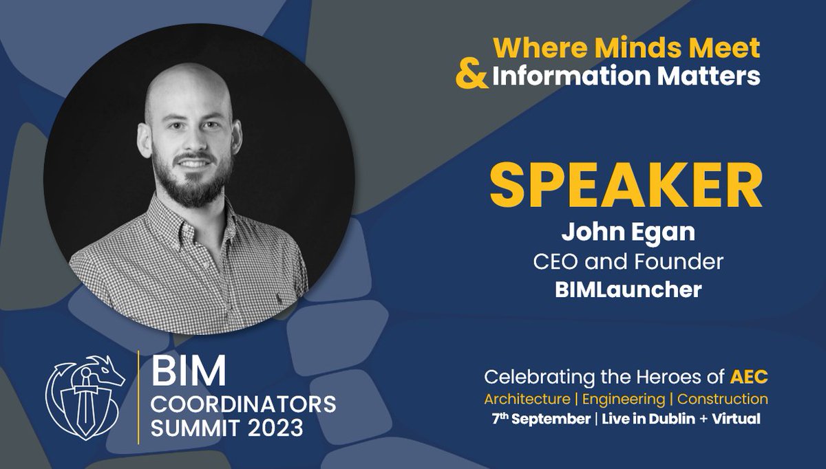 BIMCoordinators's tweet photo. We are delighted to announce @_JohnEgan from @BIMLauncher, as a Speaker at the BIM Coordinators Summit 2023. To find out more about her proposed talk, see here: https://t.co/EdigIP4tJh

#BIM #BIMcoordinatorSummit2023 #BIMheroes #AEC #Architecture #Engineering #Construction https://t.co/QUDWTosPgf