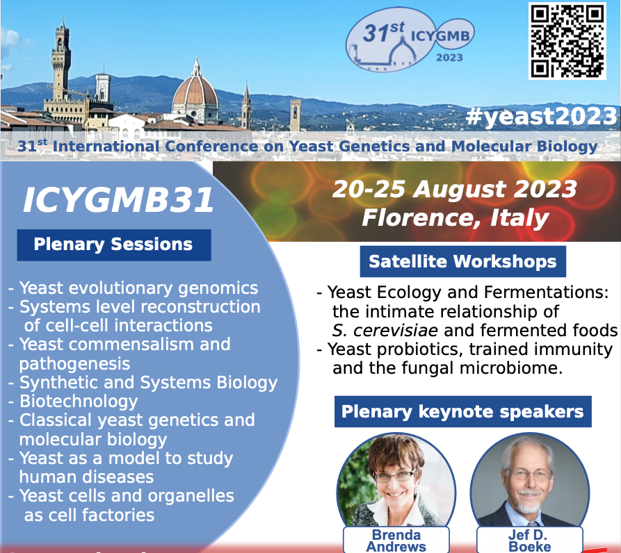 Register now for #yeast2023! Submit abstract by May26, Early bird registration by May31! Get your summer dose of yeast #genetics in Tuscany 🌞 yeastflorence2023.com