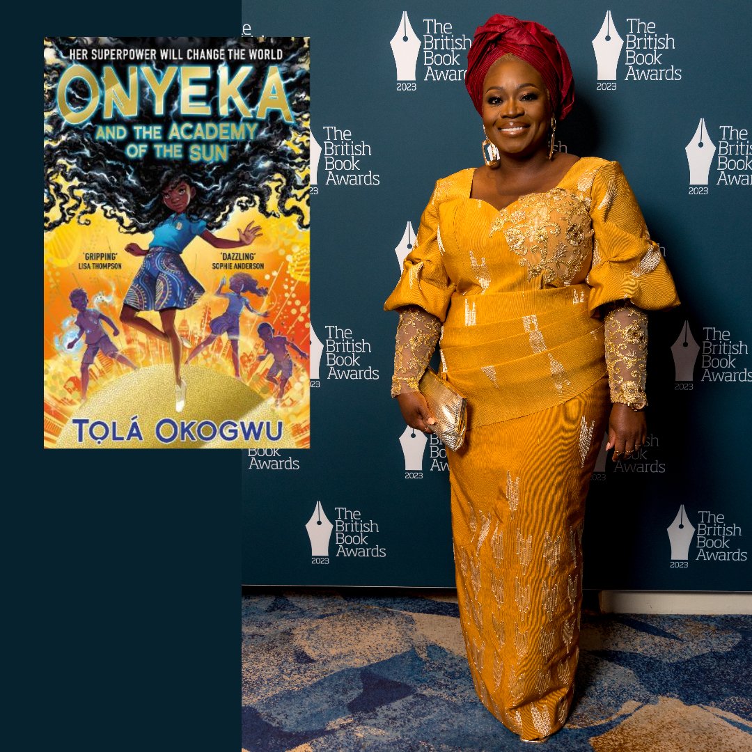And to round things off, another author following the first rule of #LooksToBooks for authors, <a href="/TolaOkogwu/">Tọlá Okogwu - UPDATES ONLY</a> is a vision of her own cover for Onyeka and the Academy of the Sun: bit.ly/3Bweb8o #BritishBookAwards