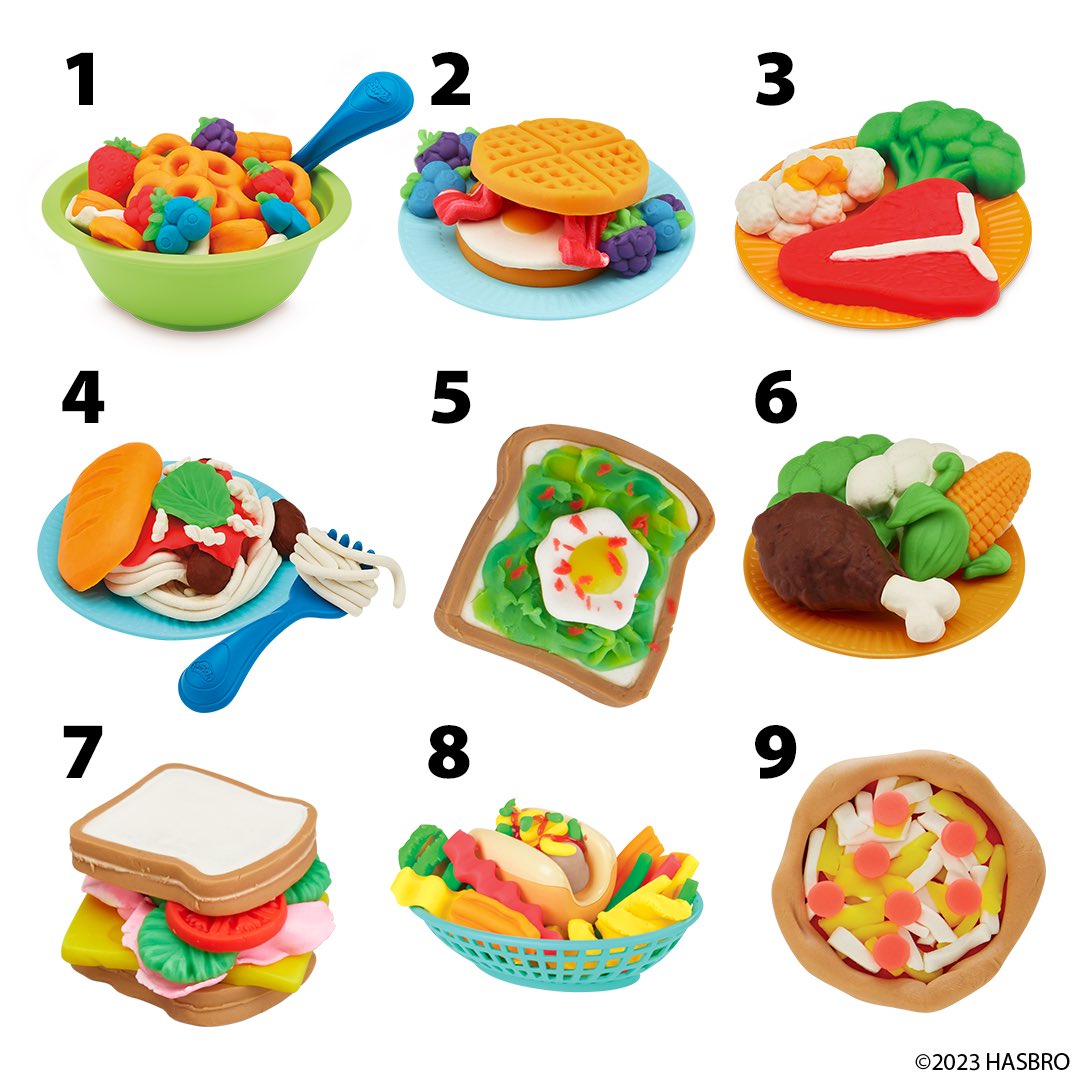 Choose your next pretend Play-Doh creation lunch and let us know in the comments!🍽️