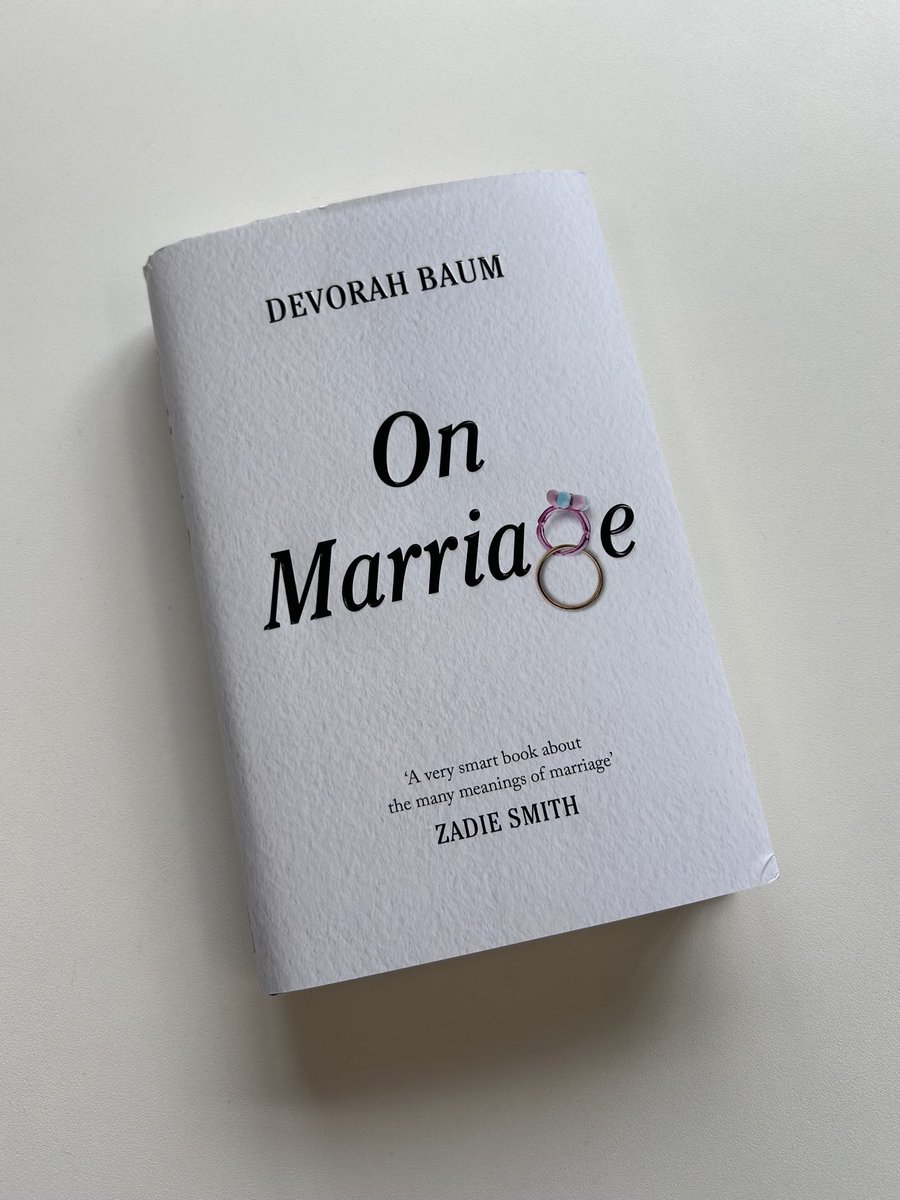 Out this week! DEVORAH BAUM’s delightful, acrobatic, brilliant &amp; witty meditation on marriage, and its alternatives —