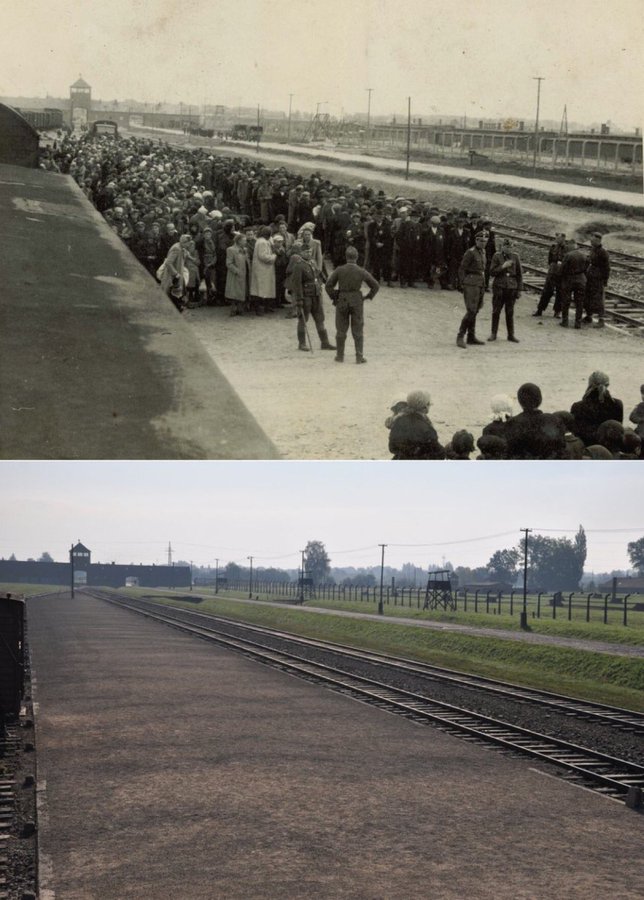 16 May 1944 | The main phase of extermination of Hungarian Jews began at the German #Auschwitz camp. Three trains arrived on that day: ca. 9,000 people were murdered in gas chambers. Until 9 July, 142 trains brought ca. 420,000 Hungarian Jews to Auschwitz. lekcja.auschwitz.org/en_6_dep_zydow/
