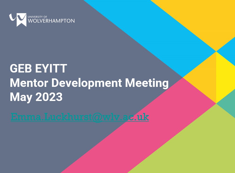 I love working with our GEB EYITT mentors and this was another super development meeting. If you'd like to know more about our Early Years Initial Teacher Training route, please feel free to get in touch! #EYITT #EY