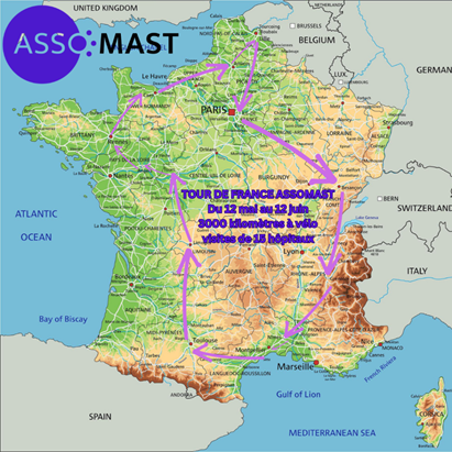 CHUdeToulouse's tweet photo. Un tour de France pour #sensibiliser sur les maladies du #mastocyte !🚲
Le 24 mai 2023, à partir de 9h50, le #CEREMAST de l’hôpital Larrey aura la joie d’accueillir Xavier Leroux, parrain d'Assomast !
Un temps d’accueil et d’échanges sera proposé par l’équipe à cette occasion. 🗣 https://t.co/AvbxYVA31Y