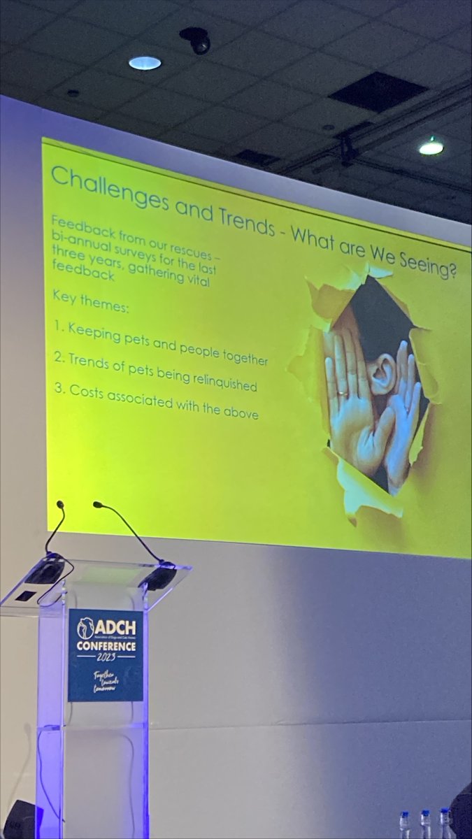 petsfdtnuk's tweet photo. Amy, our Charity and Community Manager, has taken centre stage in our session at @ADCH_News, outlining the Foundation’s mission of supporting the sector to help keep pets in loving homes and out of rescue. We love this initiative 🥰👏 #ADCHconference #togethertowardstomorrow https://t.co/upBu4q6VtY