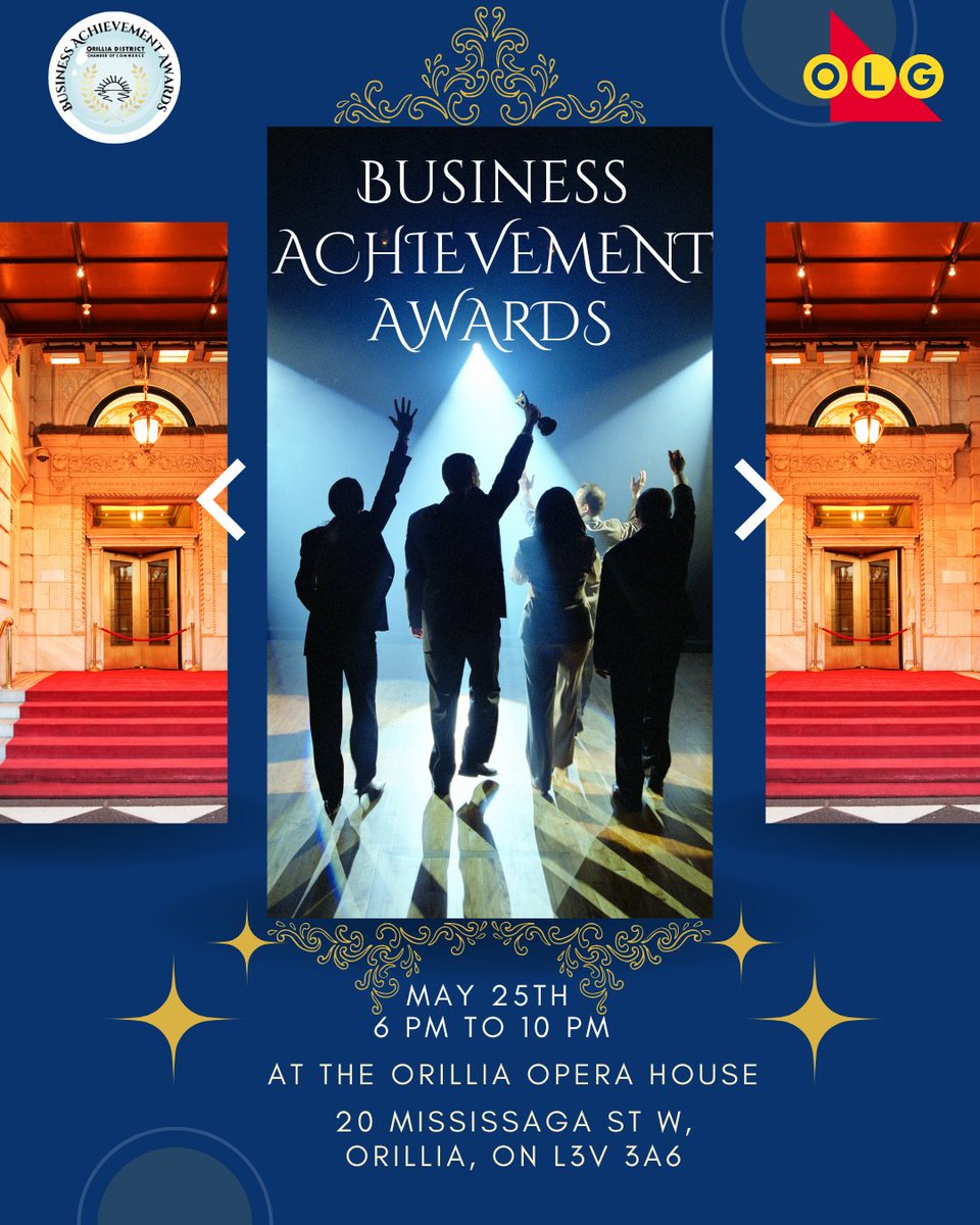 Celebrating excellence in business in Orillia &amp; Lake Country! The awards recognize the contributions and accomplishments of businesses and professionals.

For more information visit orillia.com/events/details…