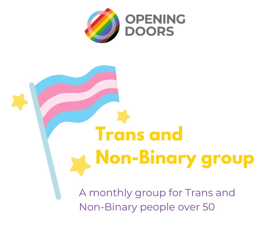 Our trans and non-binary group takes place every 3rd Thursday of the month from 6.30-7.30pm 🏳️‍⚧️

You can join us online or at our brand new LGBTQ+ space in London.

For more information - bit.ly/3Xdw8Sg

@ldnlgbtqcentre @TransPALS_uk <a href="/Genderintell/">Gendered Intelligence</a> #transUK