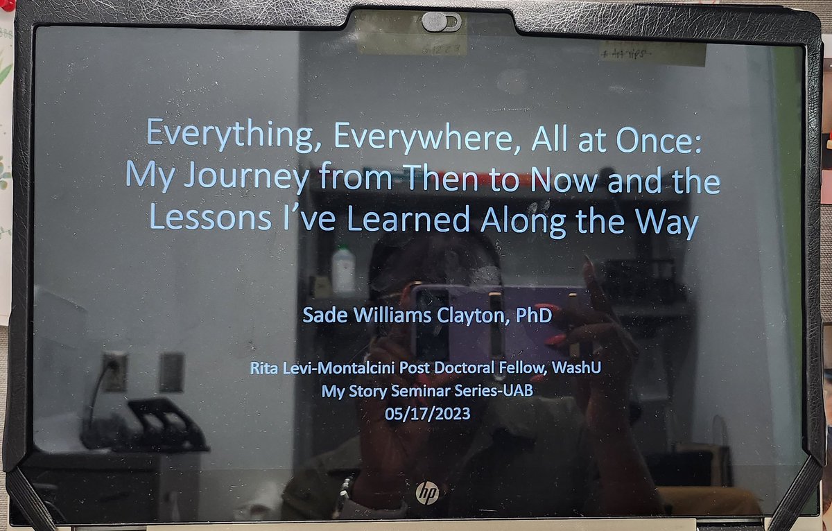 Just finished my presentation for the @GROWUAB #MyStory seminar series, and I am excited to share the theme for the talk is my fav movie of 2022: Everything, Everywhere, All at Once. See yall tomorrow!