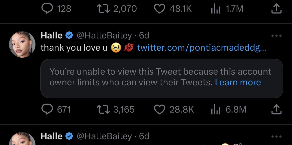 On Twitter Halle Bailey Has Blocked Ddg I Repeat Halle Bailey Has Blocked Ddg Https T Co On Twitter Halle Bailey Has Blocked Ddg I Repeat Halle Bailey Has Blocked Ddg Https T Co