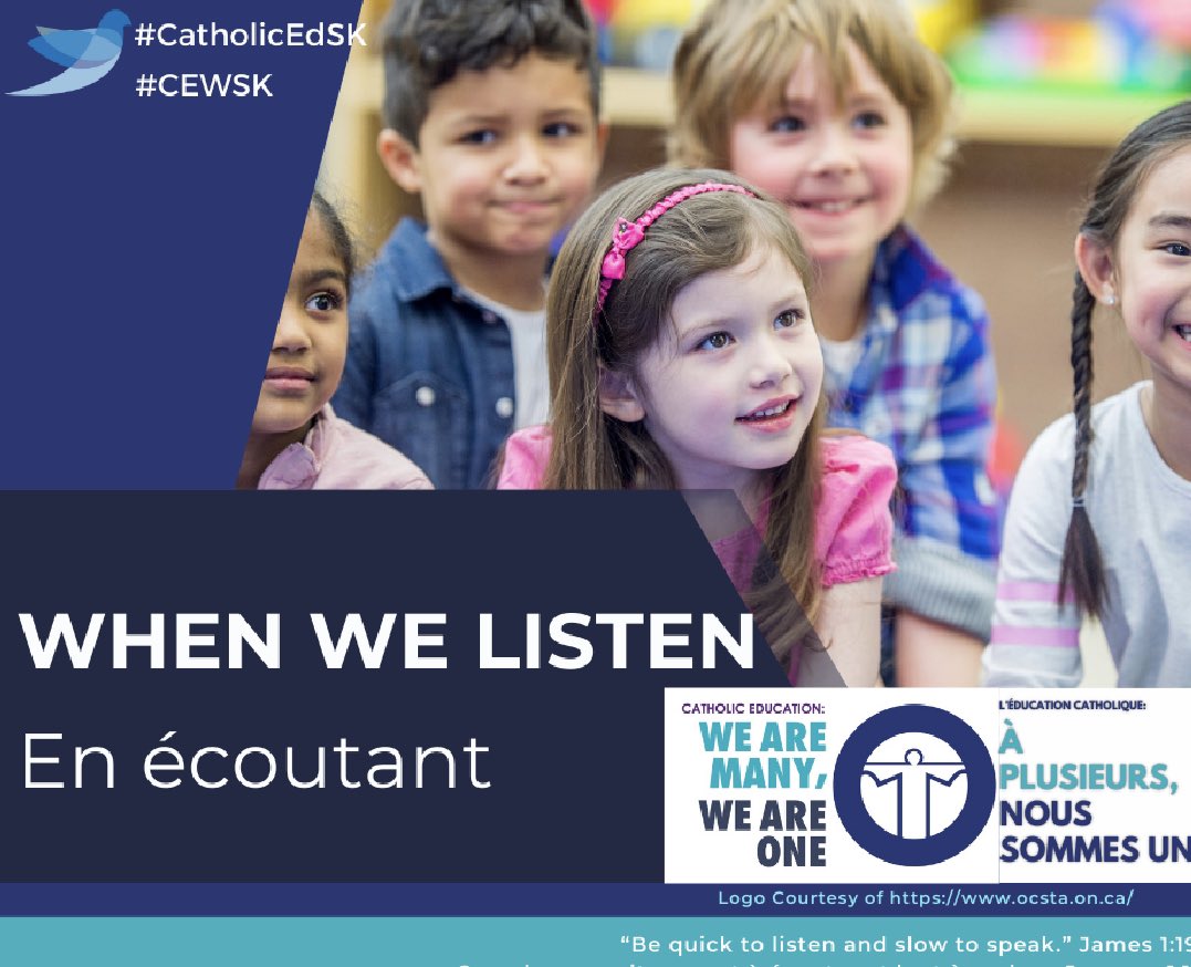 God created us to be unique. In our uniqueness comes many
voices, many opinions, and many ideas. When we engage in deep listening it can bring us together as one.“You must understand this, my beloved: let everyone be quick to listen, slow to speak, slow to anger.
#CEWSK