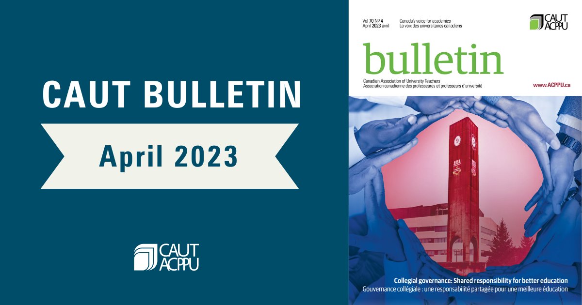 "The increase in spending on administrative salaries and positions, as faculty salaries, numbers [...] lag, highlights the erosion of the bicameral governance system in Nova Scotia universities."

Read Theresa Workman of <a href="/ANSUT_Tweets/">ANSUT</a> full piece: caut.ca/bulletin/2023/…