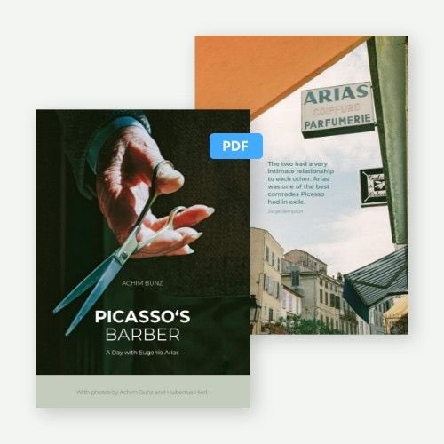 creatokia's tweet photo. The #digitalCollectible photo eBook "Picasso's Barber" is a great way to celebrate technology and a unique friendship. https://t.co/YwJeo4htbw