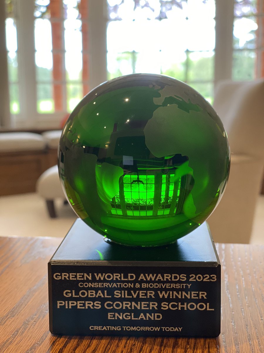 I am transfixed by the beauty of this award temporarily sitting on my desk <a href="/PipersCornerSch/">Pipers Corner School</a>