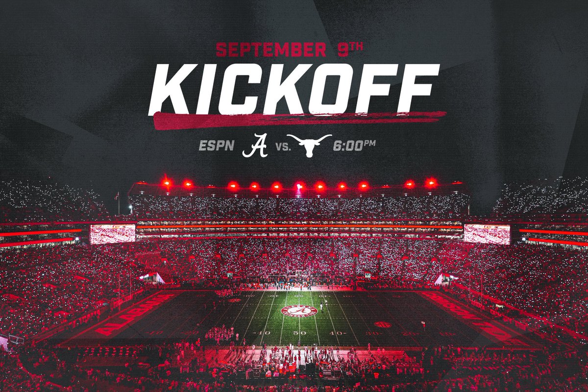BarstoolAlabama's tweet photo. NIGHT GAME AGAINST THE LONGHORNS. https://t.co/4oQophmY80