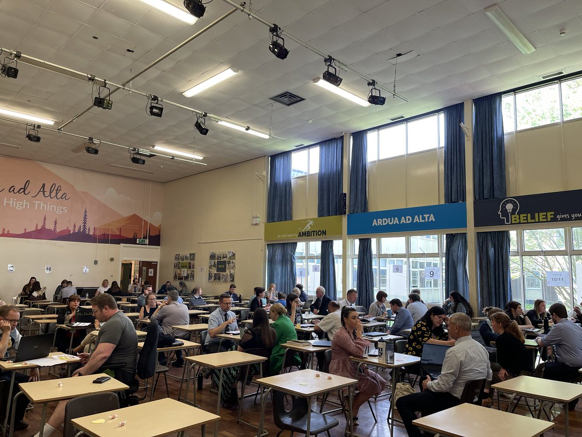 LliswerryHigh's tweet photo. 💙Fantastic speed dating Professional Learning with our staff after school today.
💛Really purposeful and valuable conversations about how we have been using CAT data to plan for strategies to enable our learners.
#ArduaadAlta #EffortstoHighThings https://t.co/8jRe06WtMC