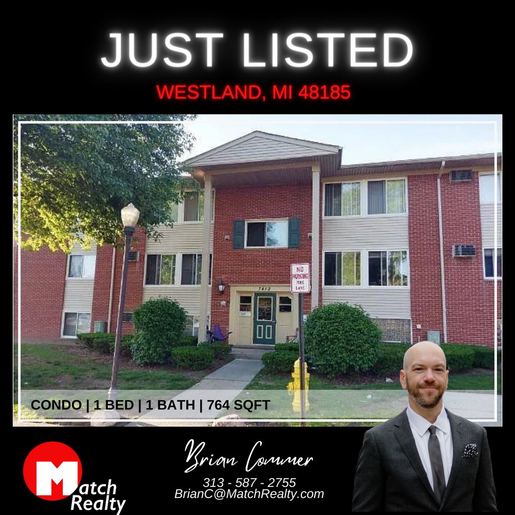 MatchRealtyMi's tweet photo. ๐ Just Listed โจ โ
๐ 7412 Central Street 2 Westland, Michigan 48185
โ
๐ 1 Bed ๐ 1 bathโ
โจ 764 sqftโ
๐ฐ $77,000
โ๏ธ 313-587-2755
โ
#MichiganRealEstate #RealEstate #newlisting #MatchRealtyMi #MatchRealty #realestateagent #instarealestate #instarealtor #listingagent https://t.co/S5F3TGt0JB