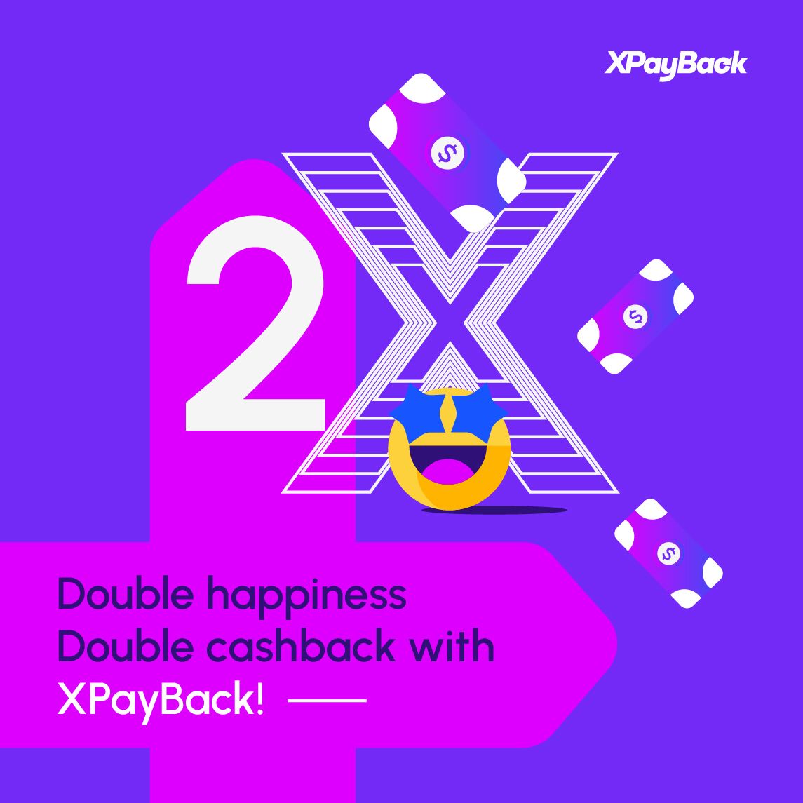 xpaybackglobal's tweet photo. 🎉 Double the fun with XPayBack - earn double cashback and unlock exciting rewards! 💰🌟 Say goodbye to ordinary shopping and start maximizing your experience today. Join us and indulge in the joy of earning while you shop! 🛍️✨ 

#XPayBack #DoubleCashback #ShopSmart #Rewards https://t.co/tDEfrSUc3Z