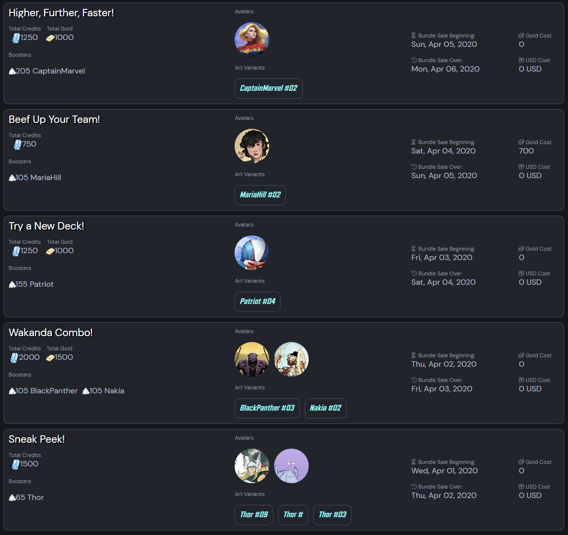 Marvel Snap Zone on Twitter "New bundles just updated some