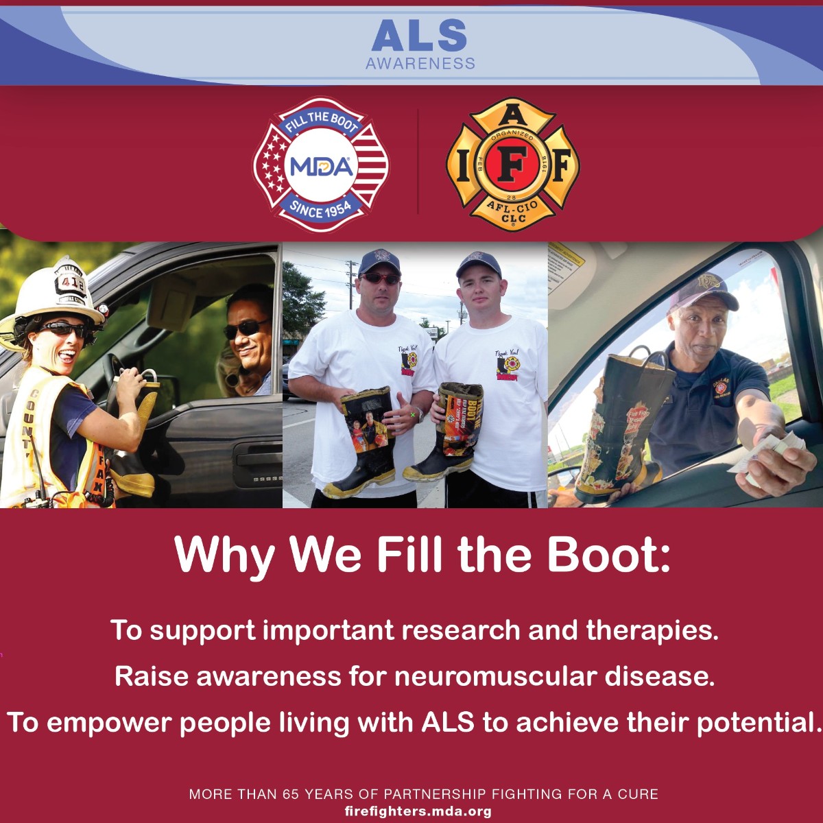 IAFFofficial's tweet photo. Help the @MDAorg and the IAFF find a cure for neuromuscular disease. Make a difference today! #ALSAwarenessMonth https://t.co/kEWcAnwVng https://t.co/7gs2bsqmlN