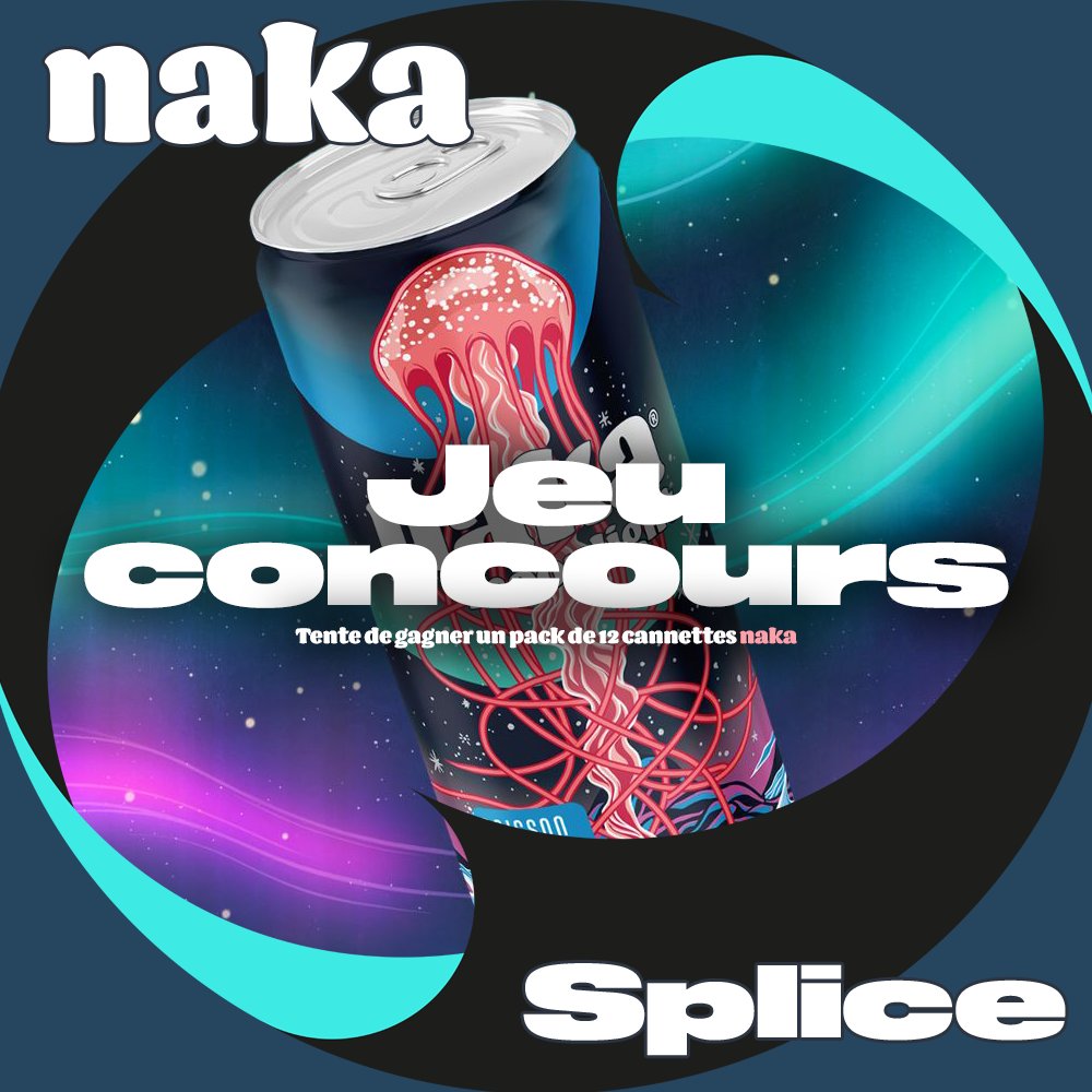 🎉 JEU CONCOURS 🎉
Abonne-toi à <a href="/nakadrink/">naka drink</a> et <a href="/spliceesport/">𝙎𝙥𝙡𝙞𝙘𝙚 𝙚𝙨𝙥𝙤𝙧𝙩</a>,RT et like ce tweet pour tenter de gagner 12 canettes de la Boisson pétillante à base de #CBD  la plus rafraîchissante du marché !🥤
Fin du concours  le 22/05. Bonne chance à tous! #nakadrink #Spliceesport #JeuxConcours