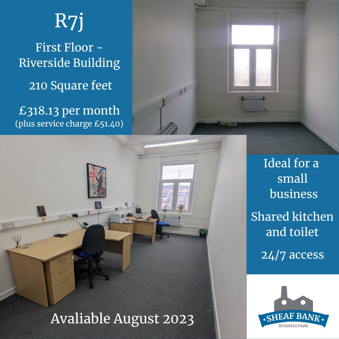 SheafBank's tweet image. Vacancy update!  All Riverside as our two vacancies in Central Block flew out the door!

Two lovely small offices on the R7 corridor and two larger spaces on the second floor. 

Do contact us for a viewing.
#office #studio #tolet #sheffieldissuper #smallbusinessuk #sheafbank