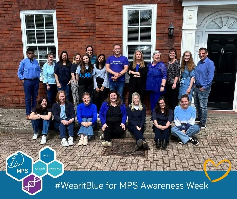 MPSSocietyUK's tweet photo. This is how it looks like when everyone shows up to #wearitblue! #MPSAwarenessWeek has only just started and you can still get involved and show your support. Follow https://t.co/3NgPCwm2xc to find out how. https://t.co/zNVnNfGuTx
