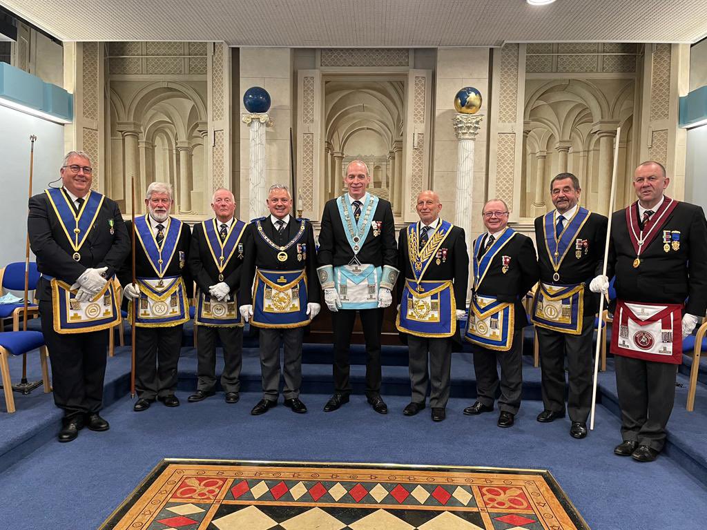 The Brethren of Cambrensis Lodge No. 6608 re-elected the Worshipful Master, WBro. Andrew Williams, who was Proclaimed and then congratulated by AProvGM, W.Bro. Robert G Payne.
Thank you to the Brethren of Cambrensis for your wonderful hospitality.