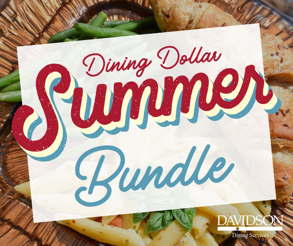 Are you on-campus this summer and need a meal plan? 😊🌞 Don't worry! Enjoy the convenience of pre-paid dining options at Davis Cafe, Vail Commons and any vending machines on-campus. Available through July 31! Link in bio for more information & to register!