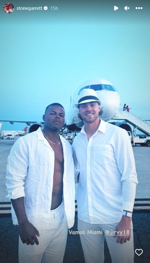 TalkNats's tweet photo. Crockett and Tubbs flashbacks here with Stone Garrett and Jake Irvin. #MiamiVice #MiamiNice #MiamiIce https://t.co/RkwjO0U38A
