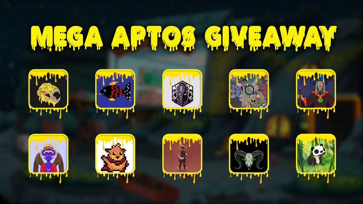 🚨MEGA APTOS GIVEAWAY🚨

🔥You have a chance to win 50+ WLS, OG roles and Free NFTs worth over $500🔥

🎫 To Enter: 
✅ Follow All 10 Projects
✅ Like &amp; RT
✅ Tag 3 Friends

#AptosNetwork #nftart #AptosBears
#AptosEcosystem #AptosLaunch

Details mentioned below👇🏻