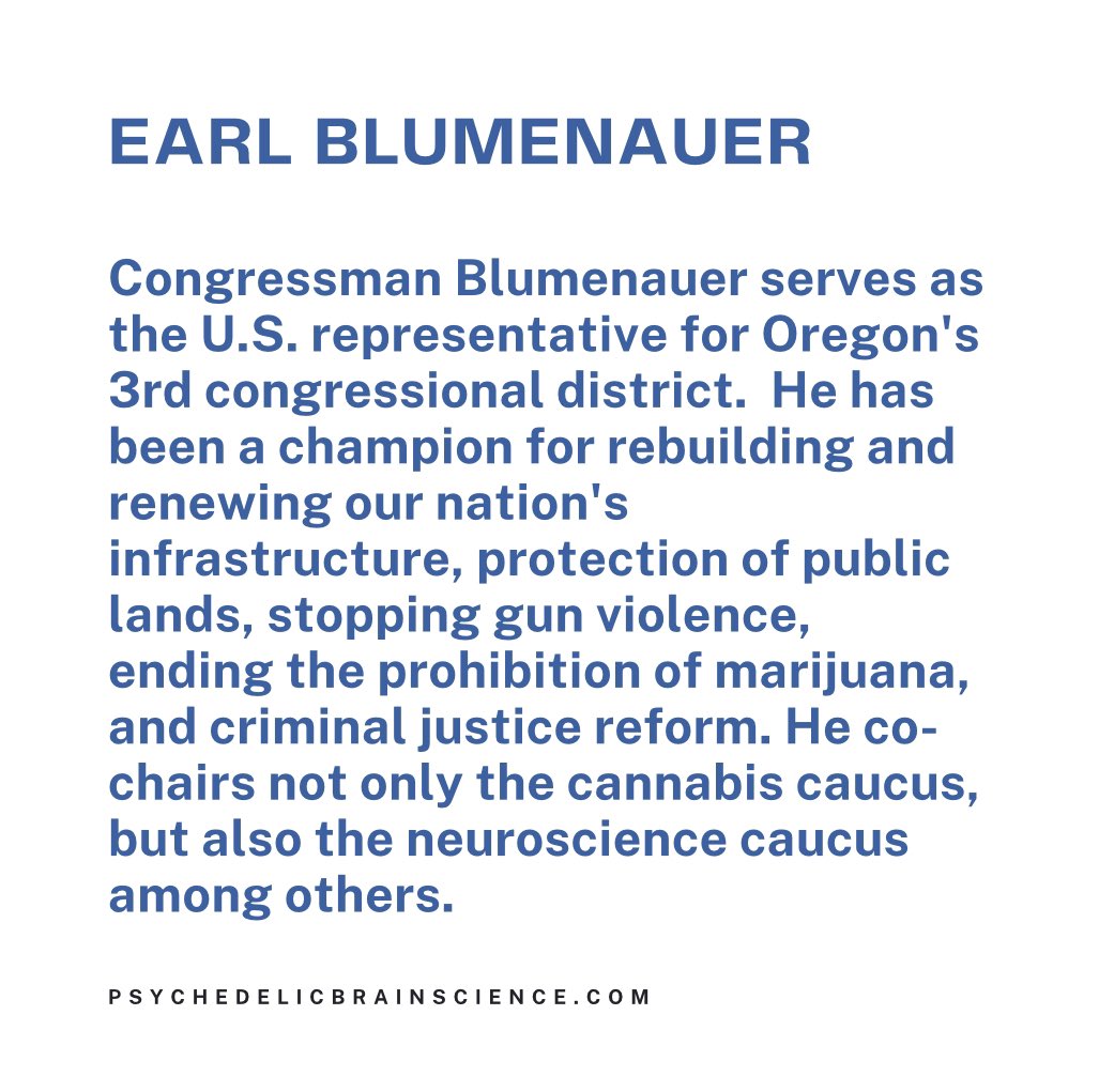 We’re pleased to announce our special episode is LIVE! 

We got the chance to briefly talk with US Rep Earl Blumenauer about why he thinks drug reform is important & some of his ongoing work. 

#yourbrainonscience #cannabis #psychedelics #drugreform #drugpolicy