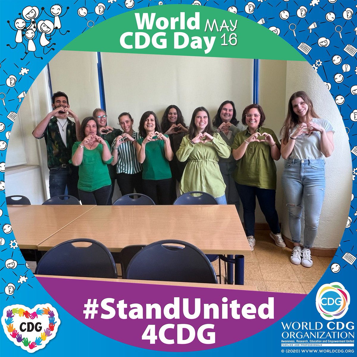 On this #WorldCDGAwarenessDay, we stand united with the global CDG community #StandUnited4CDG. Our lab is dedicated to understanding CDG's impact on the immune system. Join us in wearing green today, symbolizing hope & support. Together, we can make a difference.💚