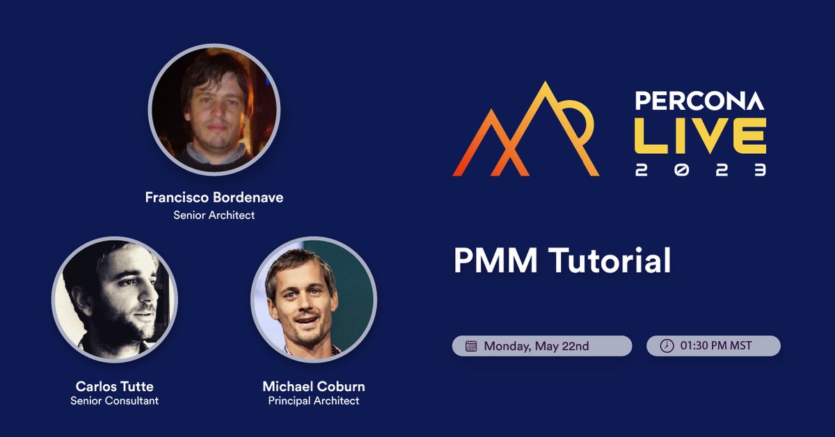 panchobordenave's tweet image. In less than a week I&apos;m speaking at #PerconaLive2023 in Denver! Hope to see you there!