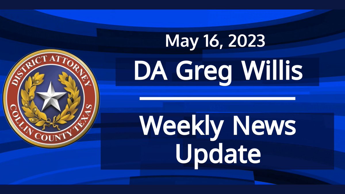 collincountyda's tweet image. In this week’s news update, DA Greg Willis talks about a repeat violent offender charged in a domestic violence case with aggravated assault with a deadly weapon, which left the victim permanently disfigured. @PlanoPoliceDept 

National Domestic Violence Hotline - 1-800-799-7233…