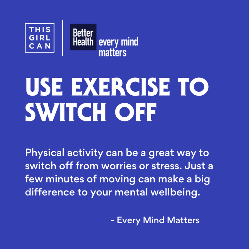 ThisGirlCanUK's tweet photo. One of the best things we can do for our mental health is to move – it's a natural mood booster. 😄

See the tips courtesy of @betterhealthnhs' #EveryMindMatters on how you can get moving for your mind and body this #WorldMentalHealthDay.