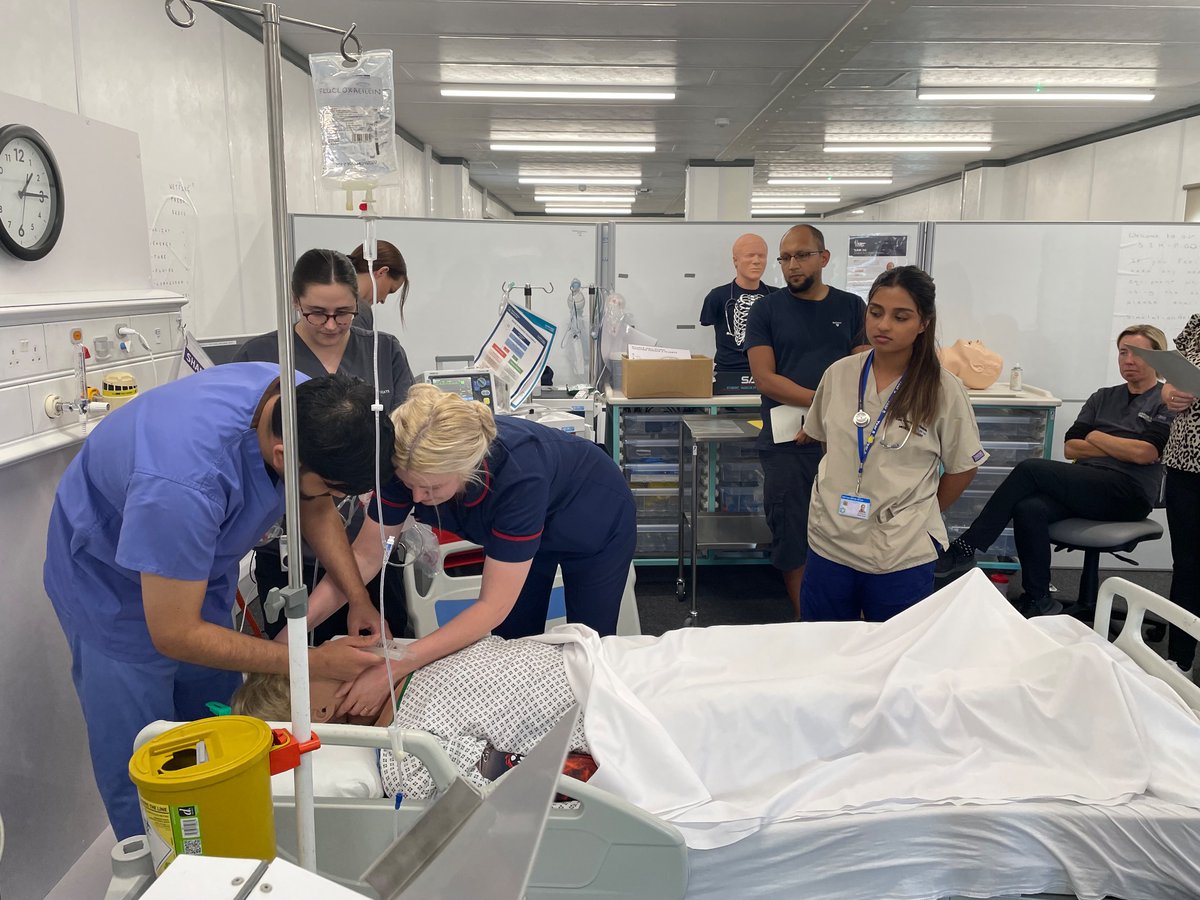 An excellent opportunity for learning within the team. Today #teamAMU used the pod for simulation teaching and great fun was had by all

<a href="/AMU_ELHT/">AMU @ ELHT</a> 
<a href="/ELHT_DERI/">ELHT Directorate_Education, Research & Innovation</a>