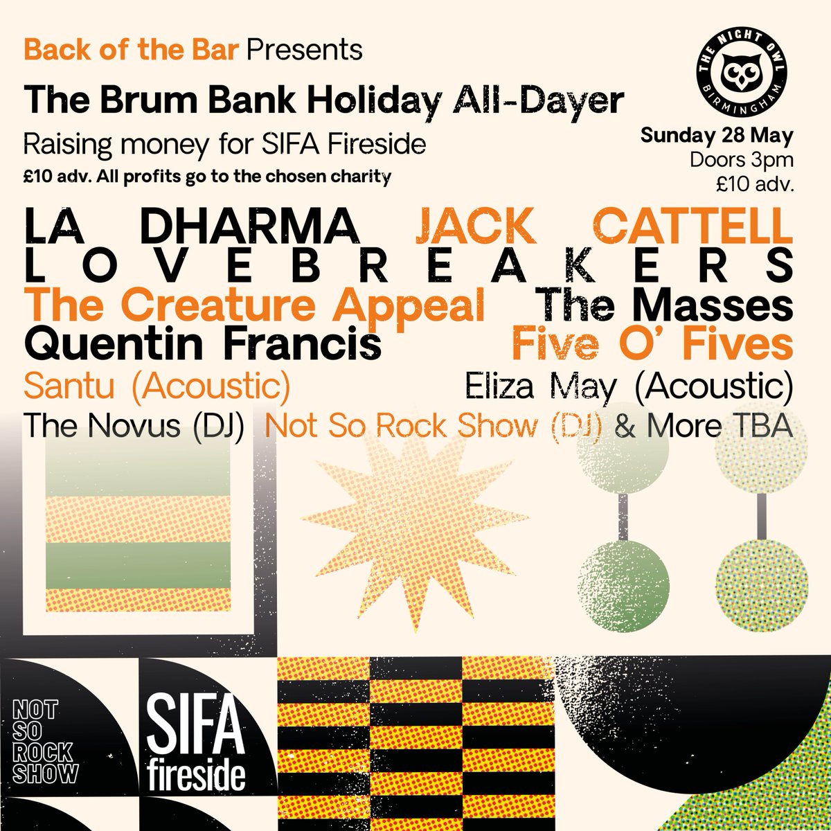 Bread Birmingham (@breadbirmingham) on Twitter photo Our Marketing Assistant <a href="/rosscarley/">Ross Carley</a> was on Brum Radio over the weekend, discussing the Back of the Bar charity alldayer at <a href="/thenightowlbham/">The Night Owl</a> this May Bank Holiday... 🕺
Head to bit.ly/BOTBAllDayer for tickets, and listen to the full interview at mixcloud.com/BrumRadio/alic… Our Marketing Assistant <a href="/rosscarley/">Ross Carley</a> was on Brum Radio over the weekend, discussing the Back of the Bar charity alldayer at <a href="/thenightowlbham/">The Night Owl</a> this May Bank Holiday... 🕺
Head to bit.ly/BOTBAllDayer for tickets, and listen to the full interview at mixcloud.com/BrumRadio/alic…