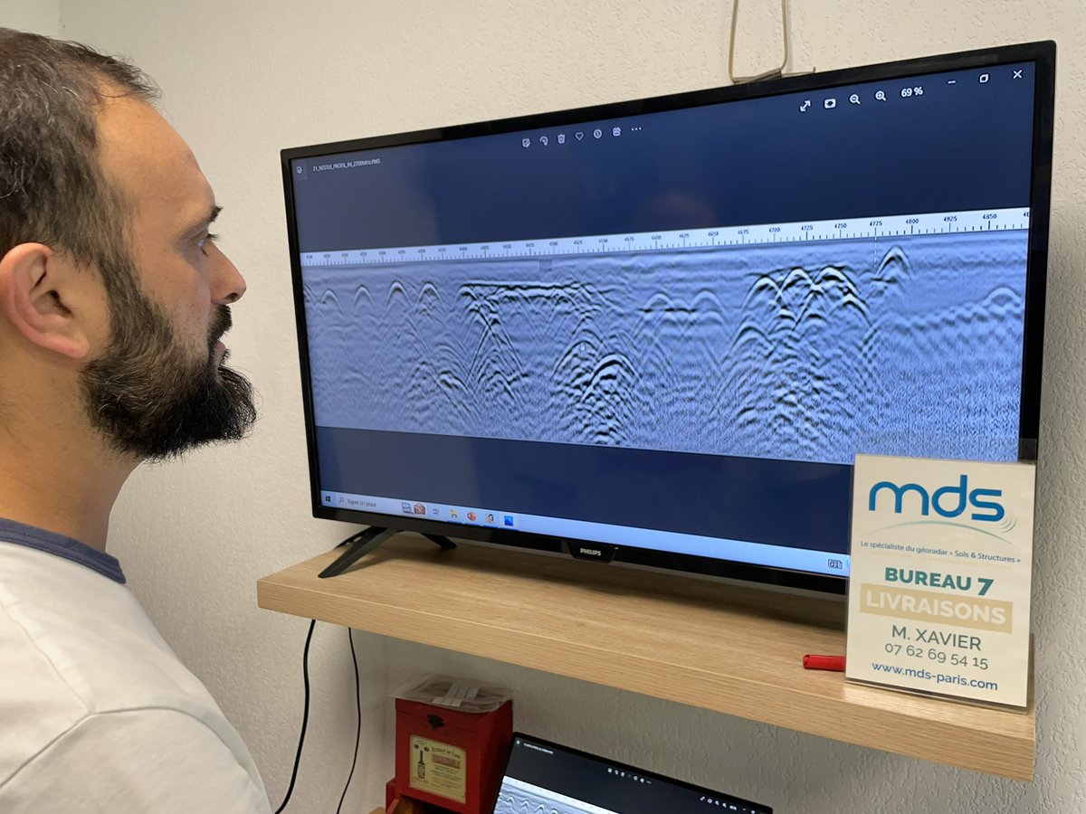 Séance d’assistance technique / conseils avec notre client EFORA INGENIERIE 

Interprétation de radargrammes pour la reconnaissance de structures. 

Des questions sur vos données ? Passez nous voir au bureau !

#georadar #structurescan #GSSI #GPR #génieCivil