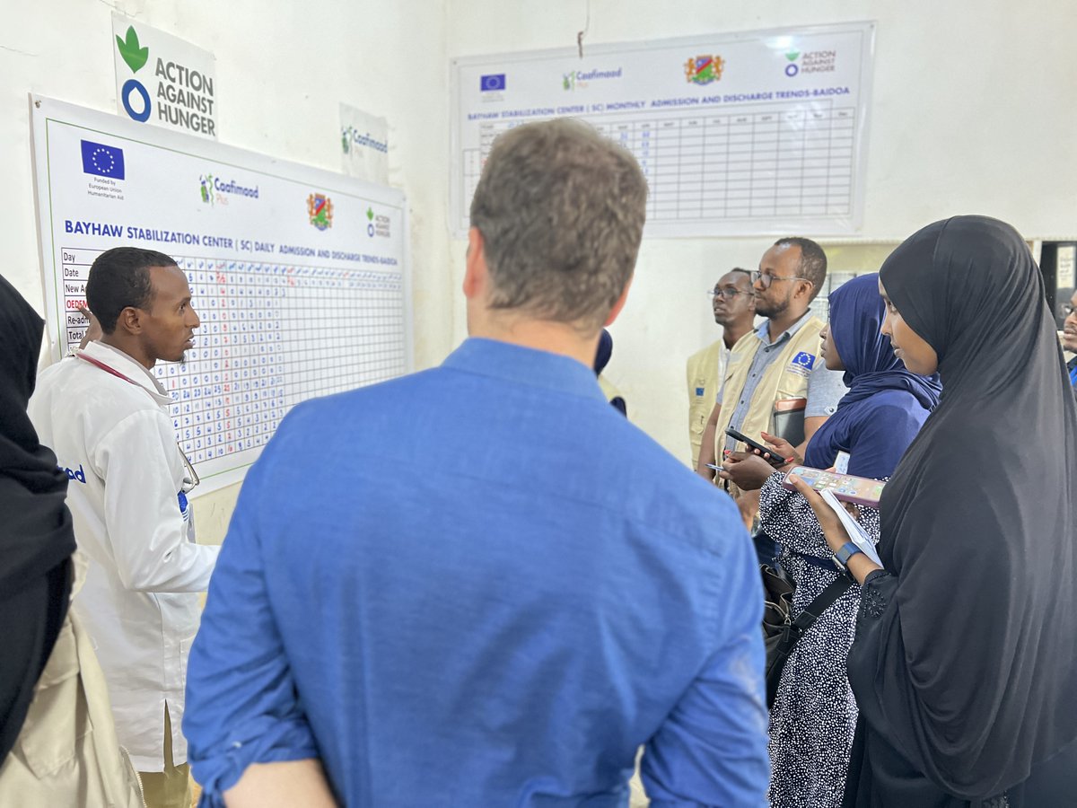 This week, <a href="/ECHO_CESAfrica/">EU Humanitarian Aid | Central East Southern Africa</a> Somalia Team visited  <a href="/CaafimaadP/">Caafimaad+ Consortium</a> partners' project sites in #Baidoa &amp; #Dolow to monitor ongoing emergency response activities. The funding by the #EU has been instrumental in enabling to provide of life-saving assistance to the affected population. 👏