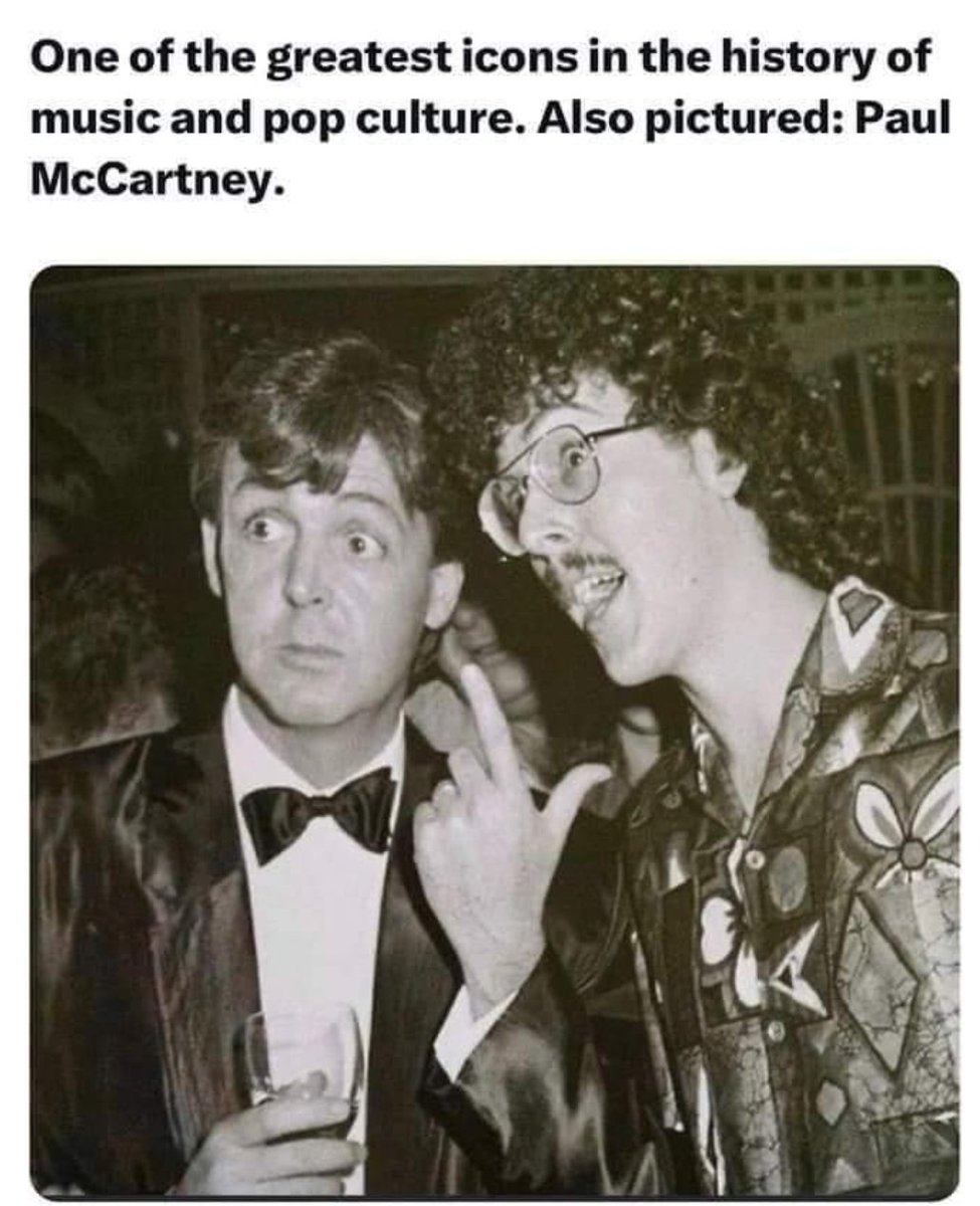 InductWeirdAl's tweet photo. Unknown source.
#GetWeirdInTheHall https://t.co/rwVH0MMSJU