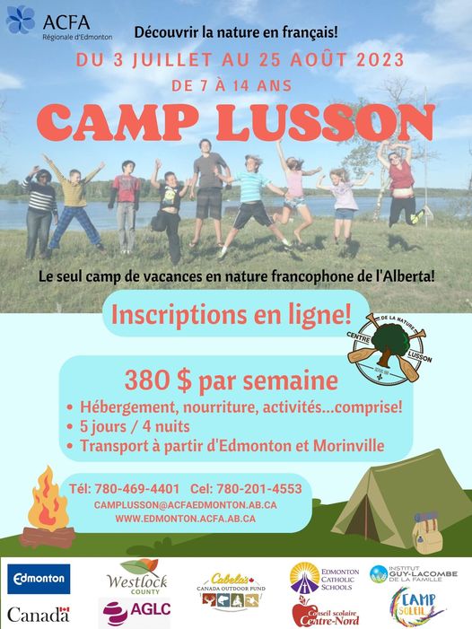 Oyez Oyez! 📷C’est maintenant le temps des inscriptions pour le Centre de la nature Lusson!
Passez le mot! 📷📷 Voici le lien form.jotform.com/231294817925060