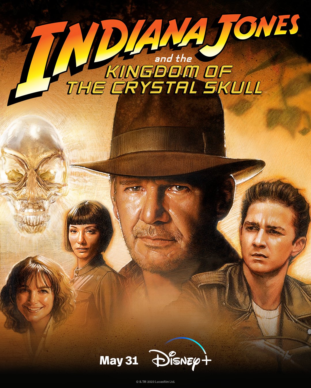 kingdom of the crystal skull poster